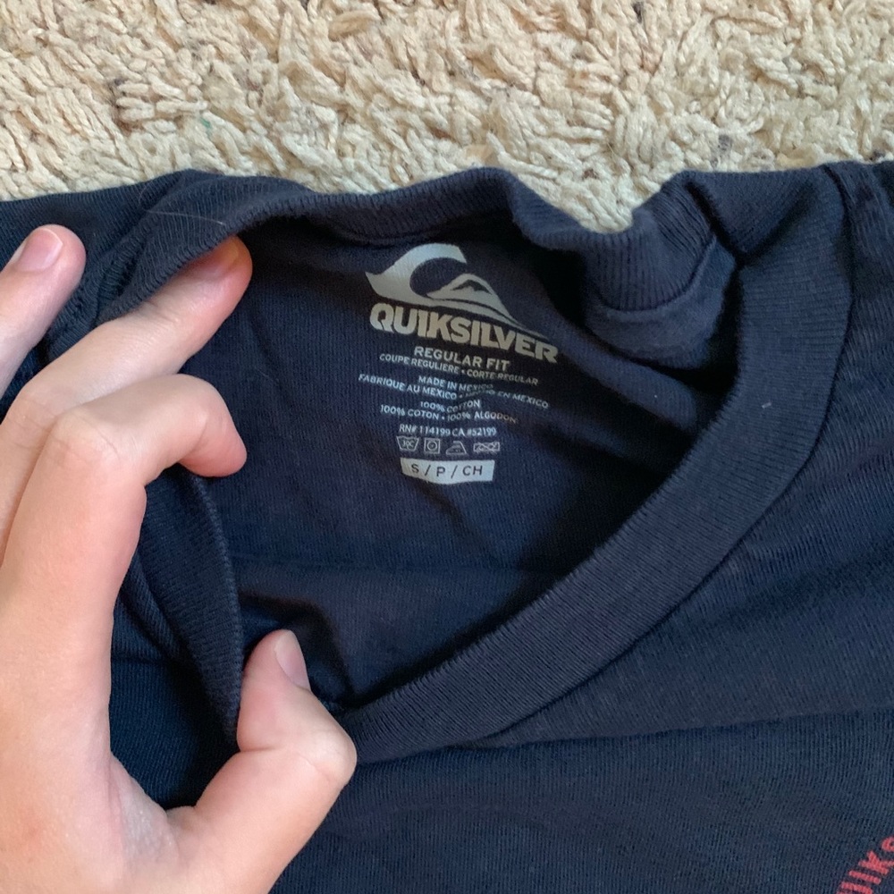 navy quicksilver tshirt - Picture 2 of 3